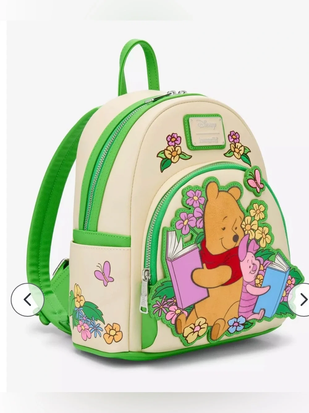 Disney x Loungefly Winnie the Pooh Beige & Green Mini Backpack